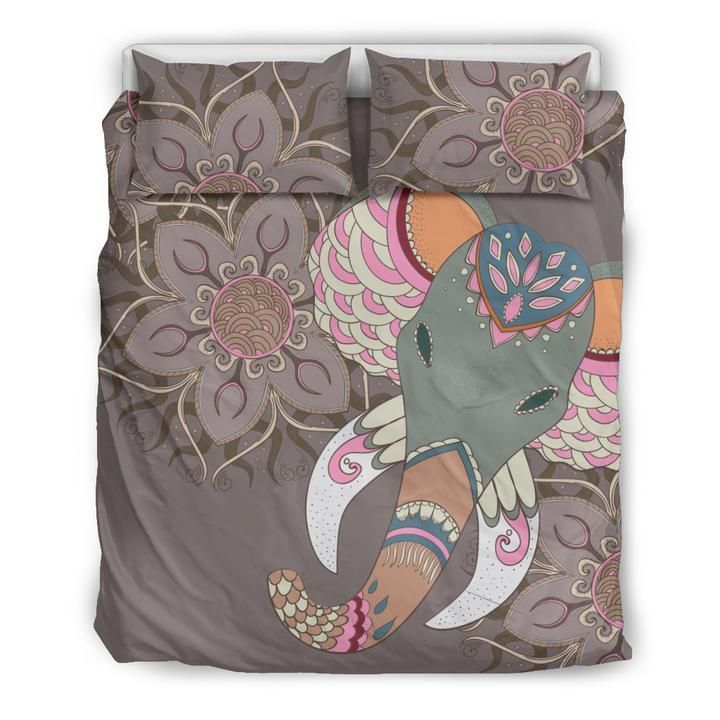 Mandala Elephant Bedding Set