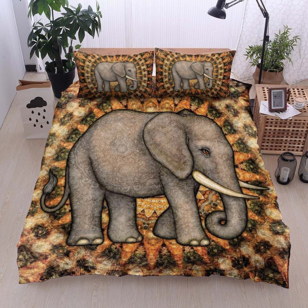 Mandala Elephant Bedding Set