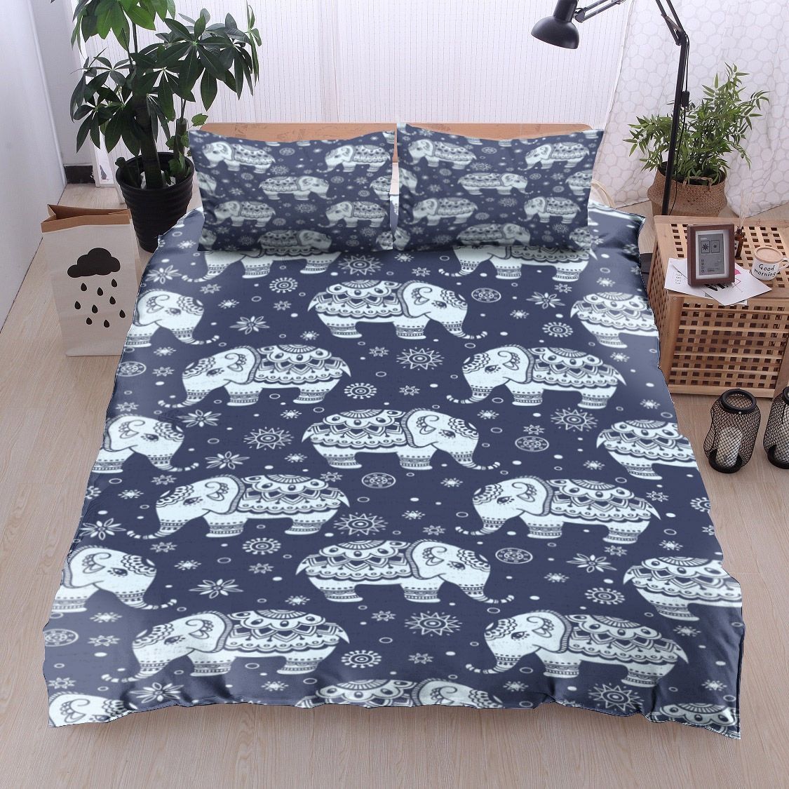 Mandala Elephant Bedding Set