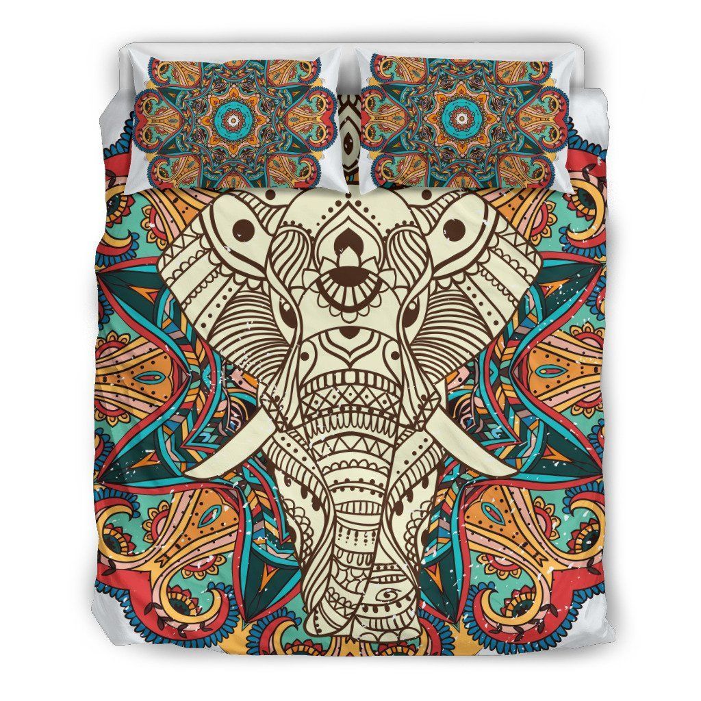 Mandala Elephant Bedding Set