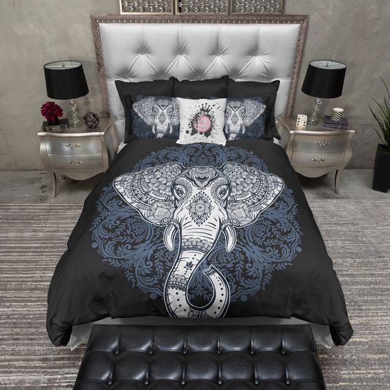 Mandala Elephant Bedding Set