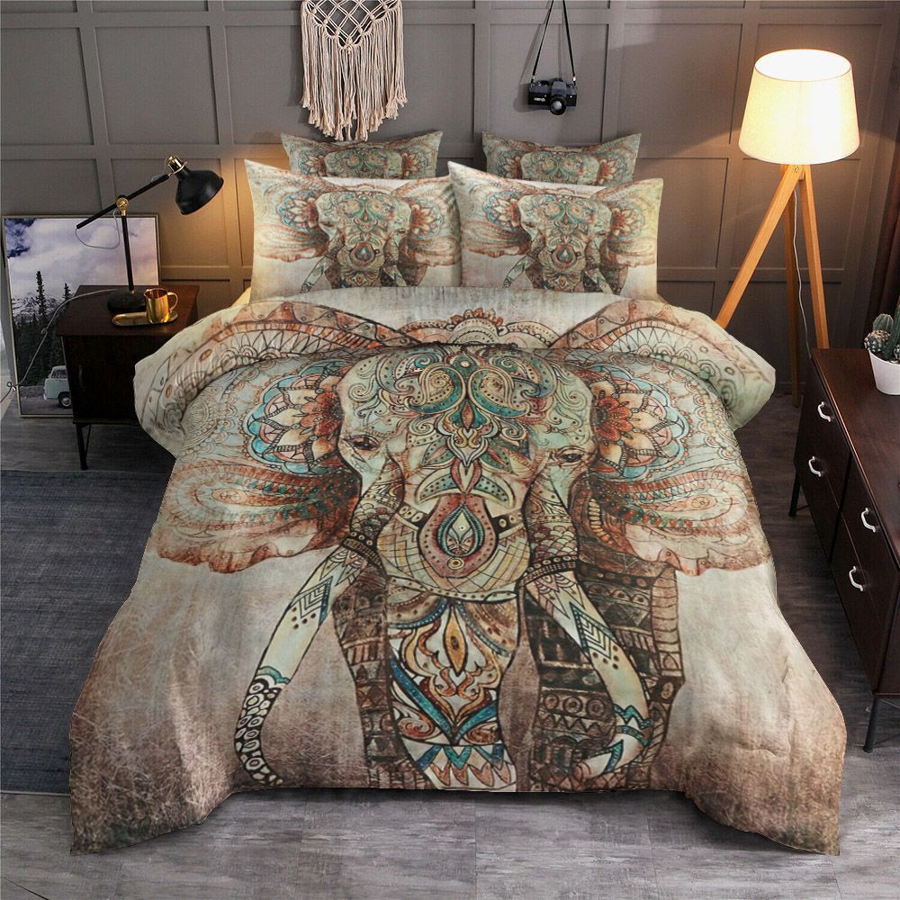 Mandala Elephant Bedding Set