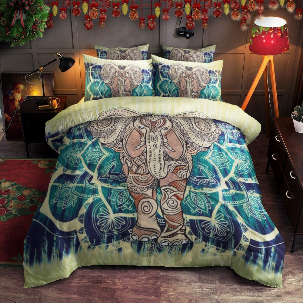 Mandala Elephant Bedding Set