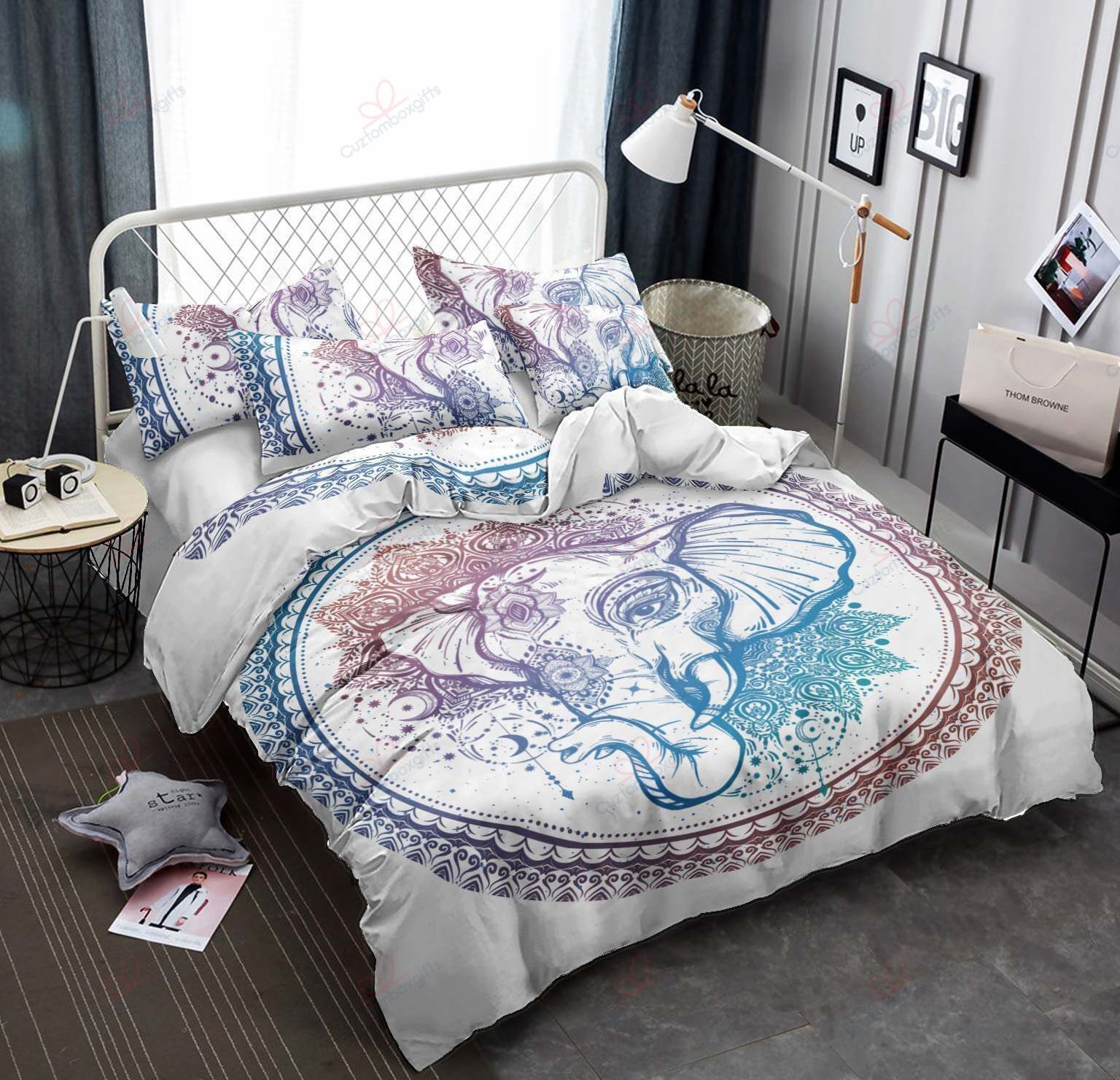 Mandala Elephant Bedding Set