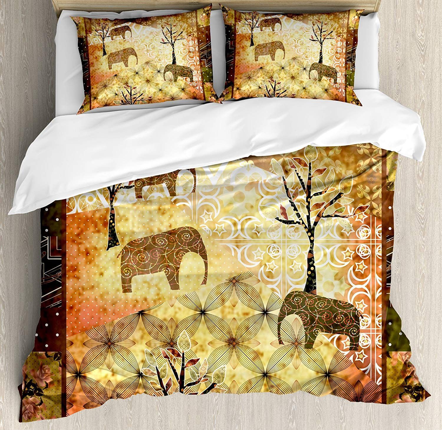 Mandala Elephants Pattern Bedding Set