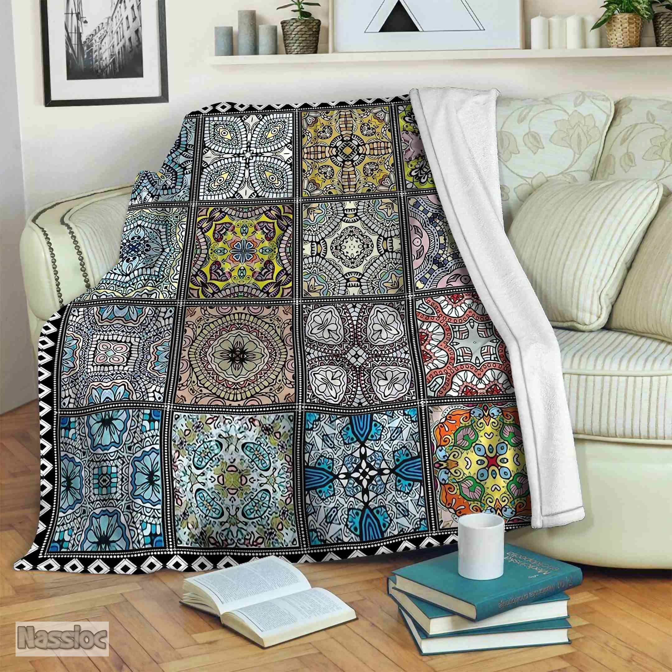 Mandala Fleece Blanket