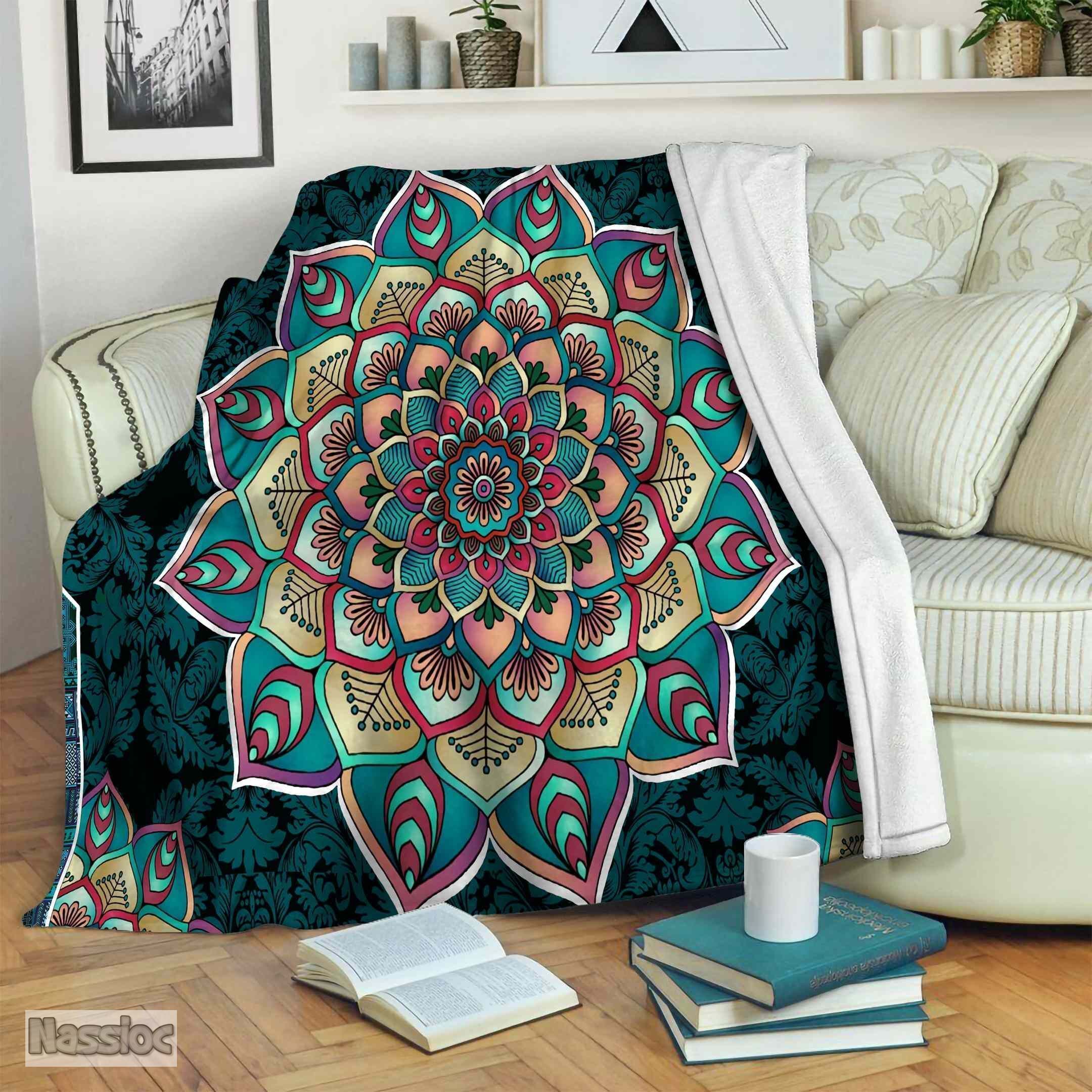 Mandala Fleece Blanket