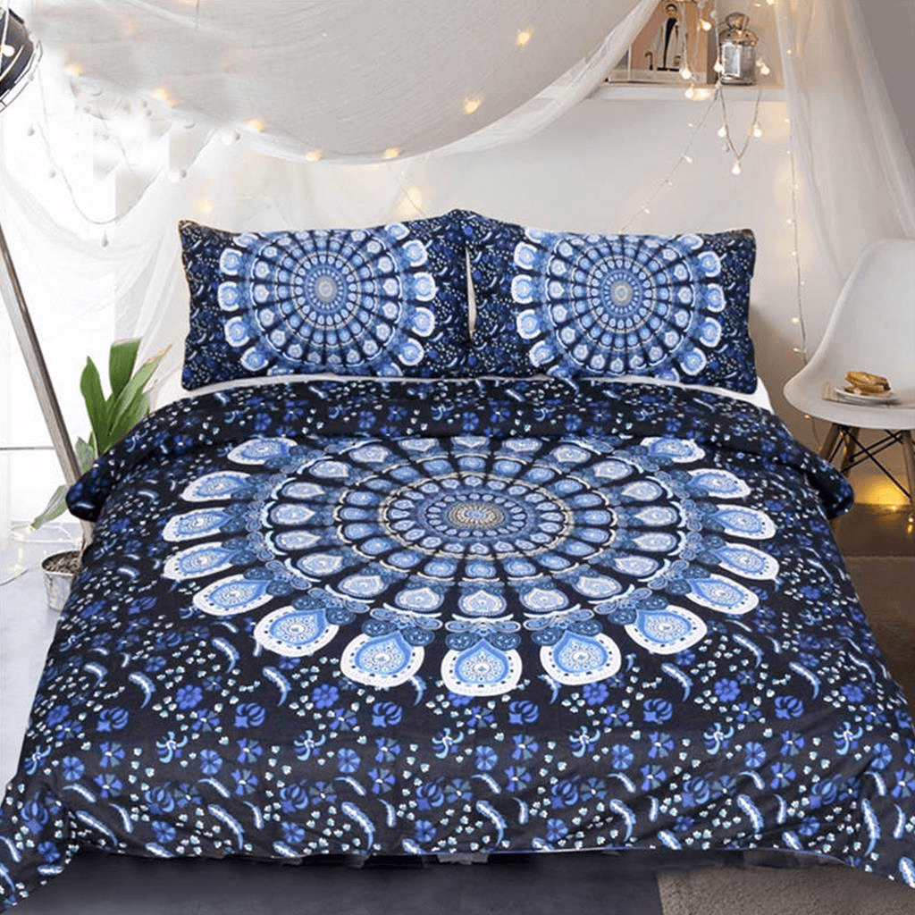 Mandala Floral Themed Bedding Set