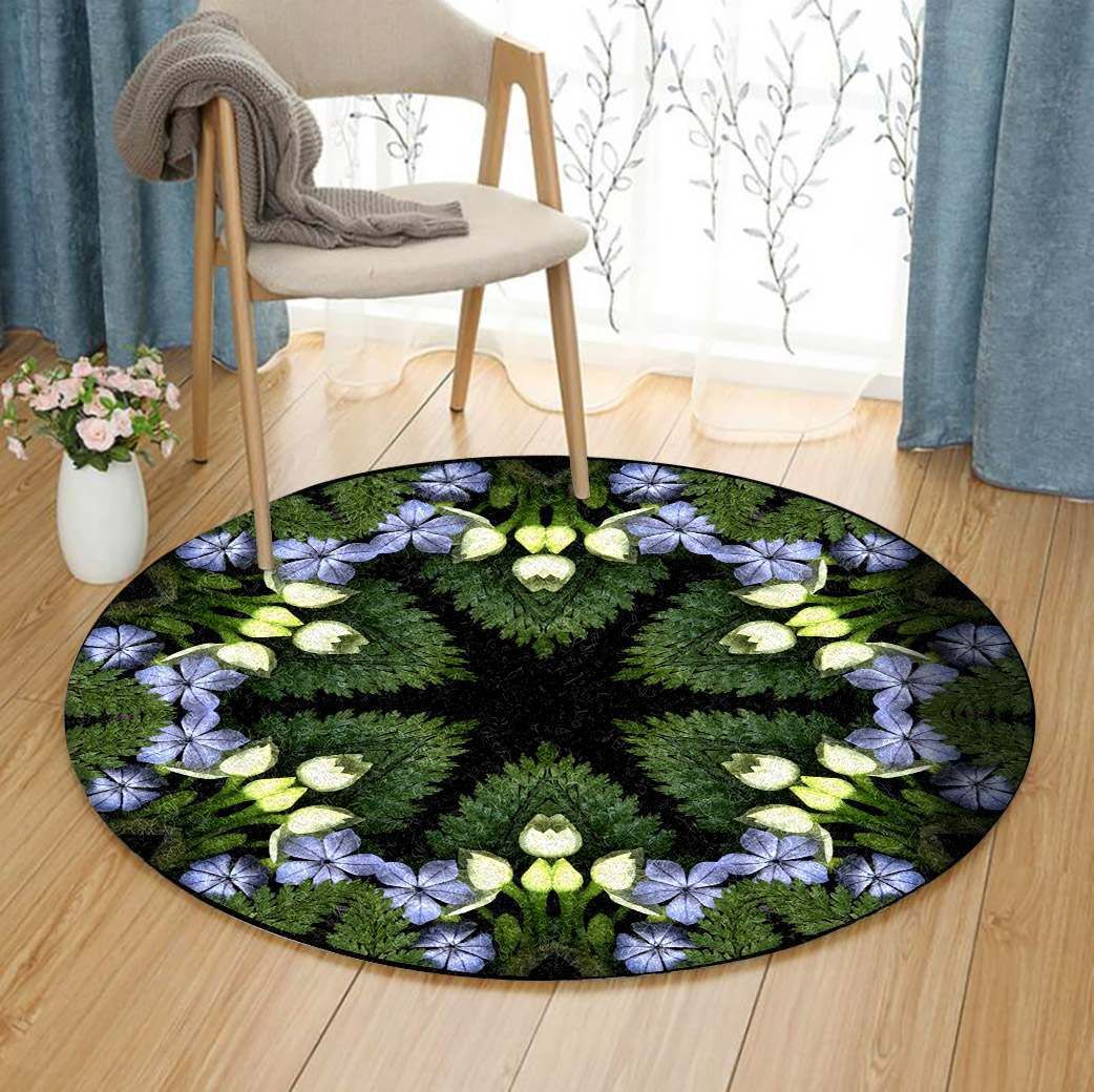 Mandala Flower Round Carpet