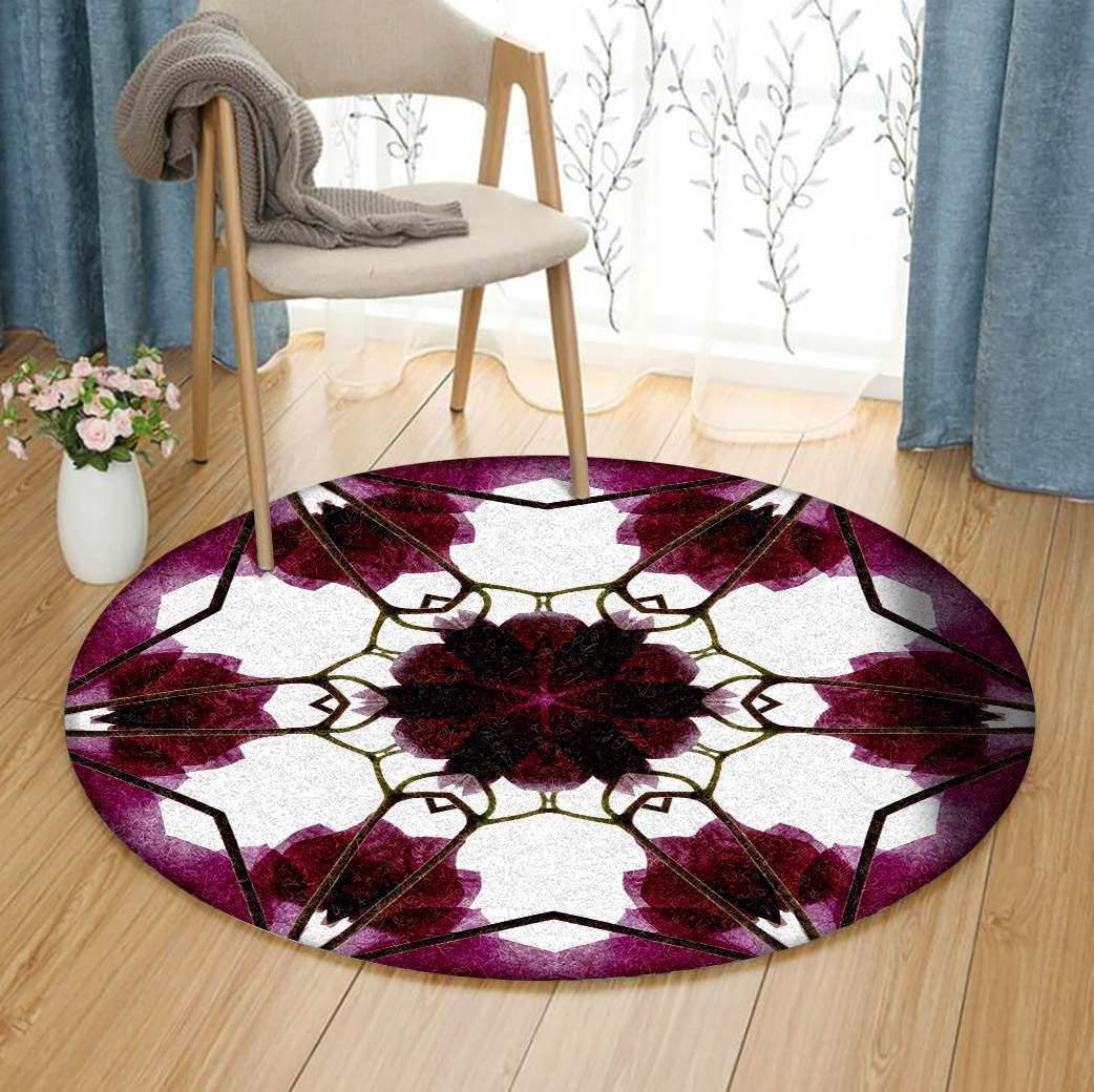 Mandala Flower Round Carpet