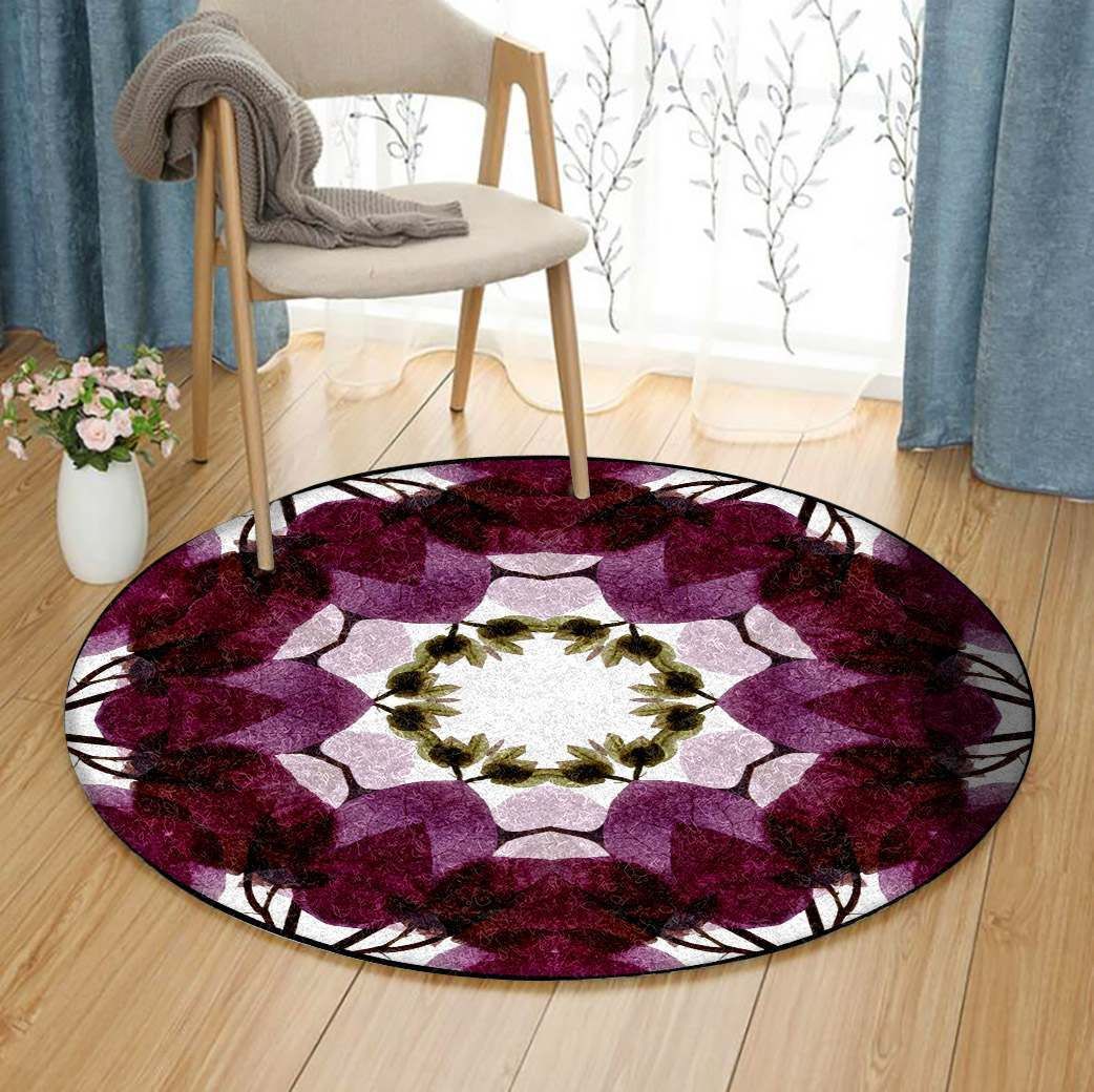 Mandala Flower Round Carpet