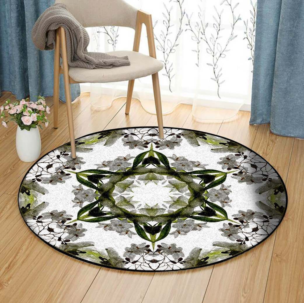 Mandala Flower Round Carpet
