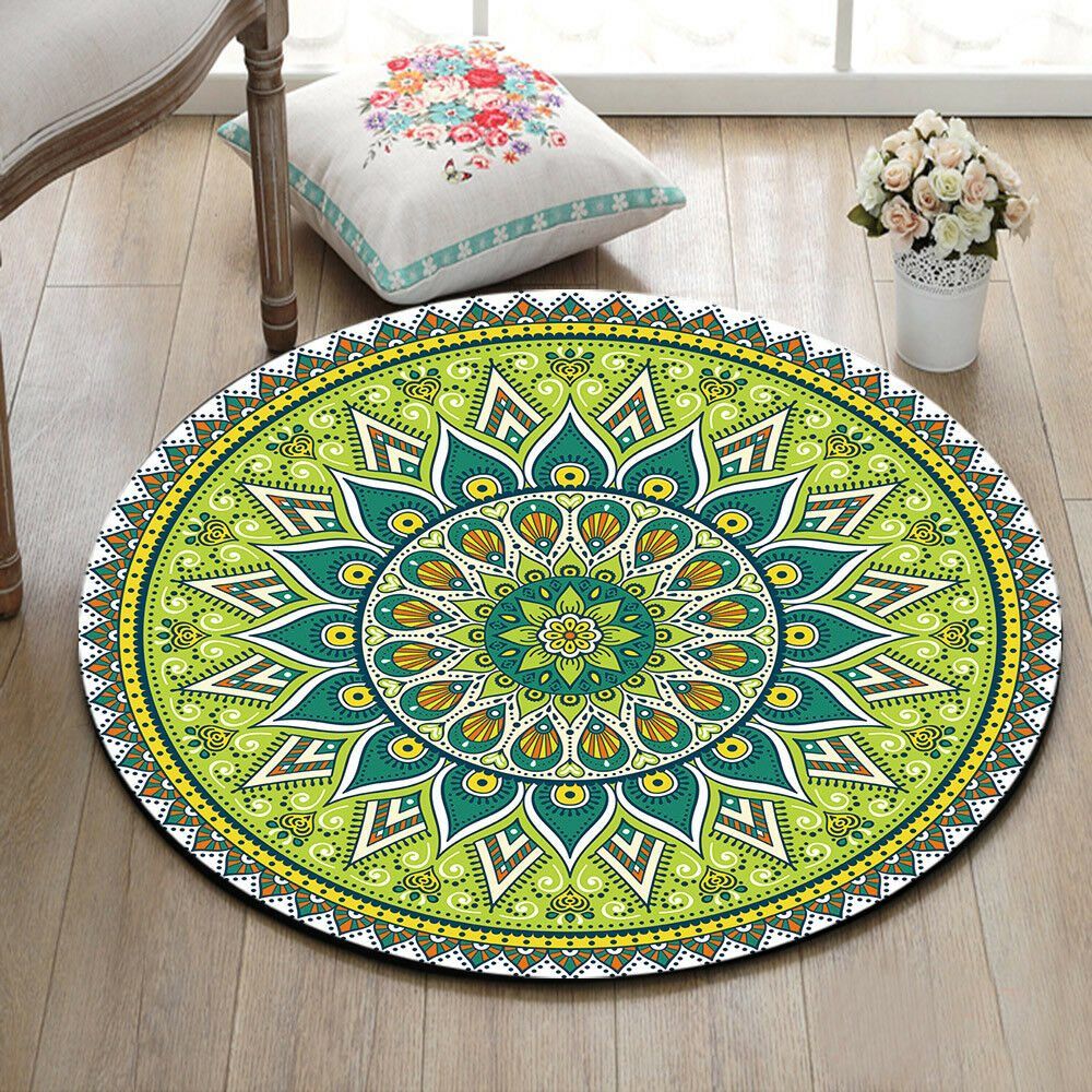 Mandala Flower Round Carpet