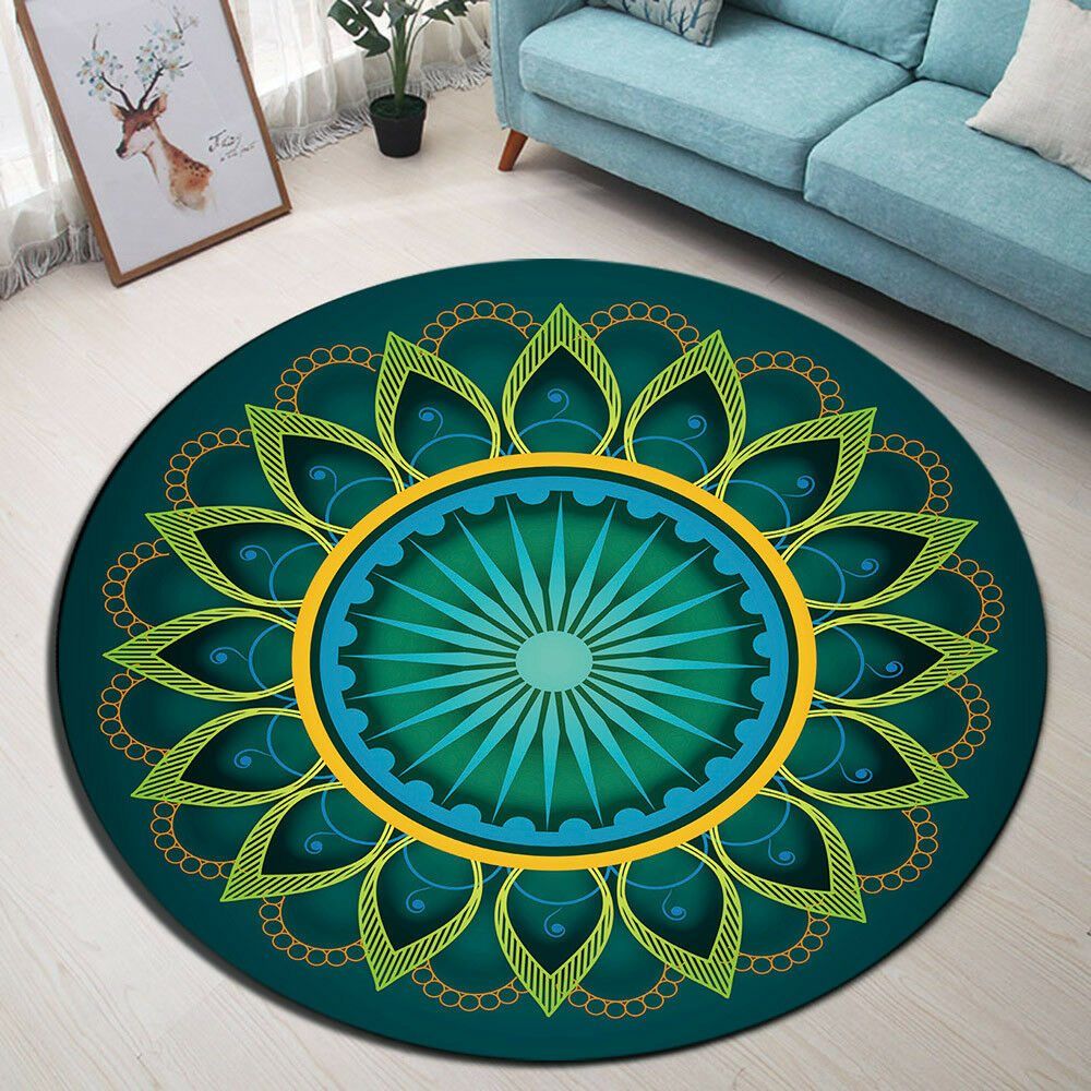 Mandala Flower Round Carpet