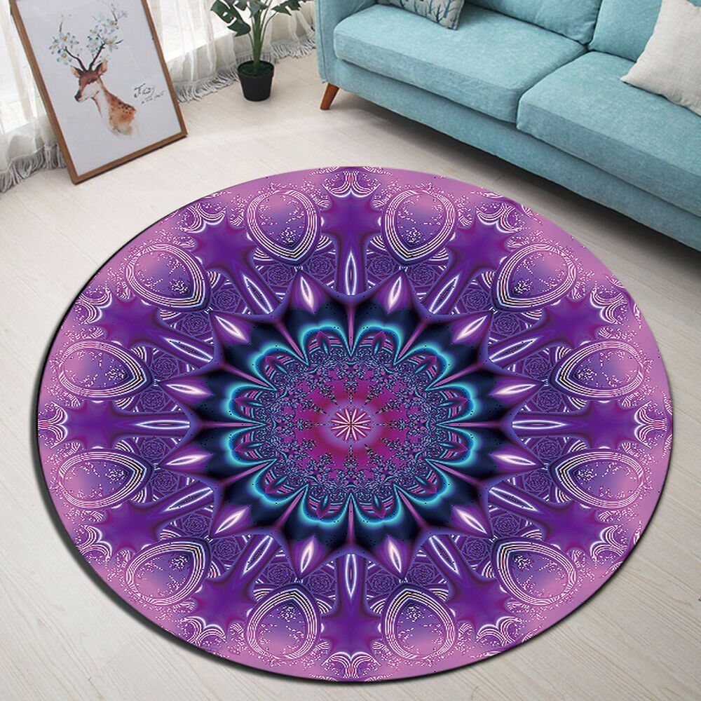Mandala Flower Round Carpet