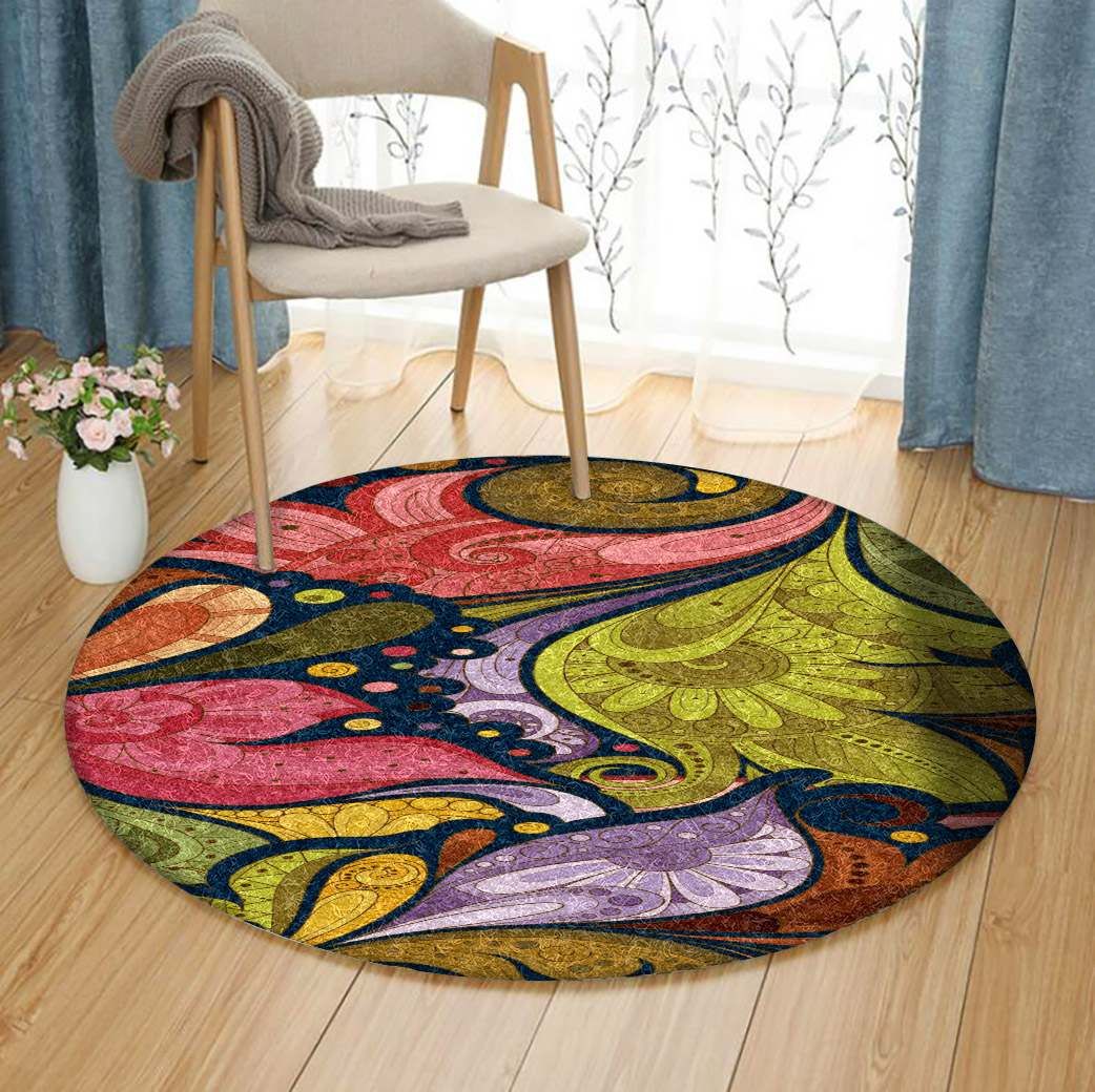 Mandala Flower Round Carpet