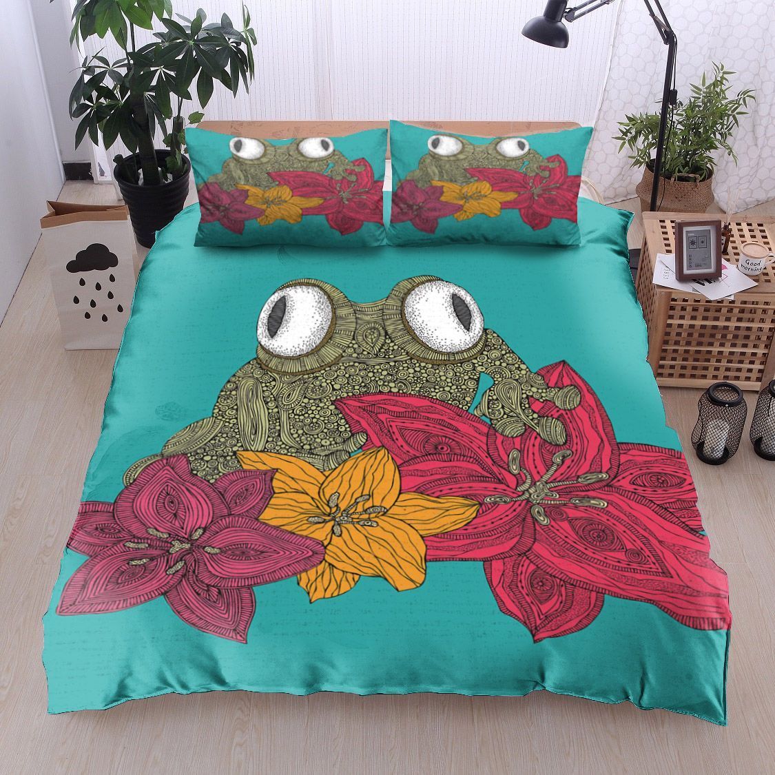 Mandala Frog Bedding Set