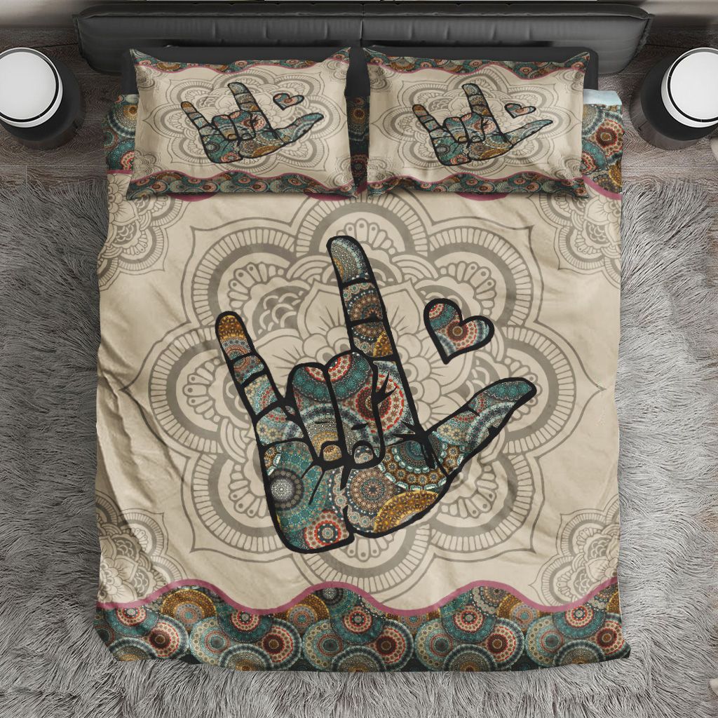 Mandala Hand Bedding Set