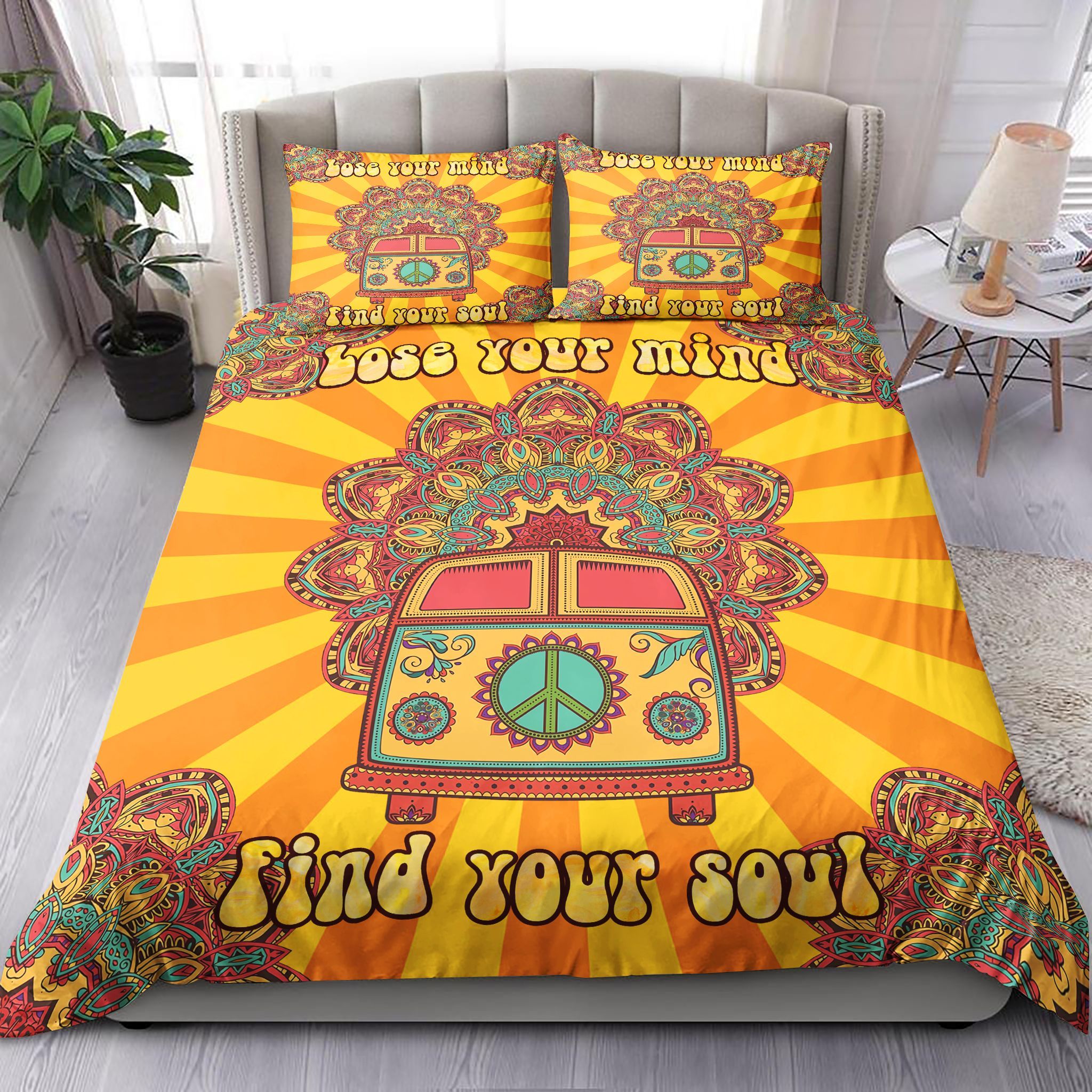Mandala Hippie Van Bedding Set