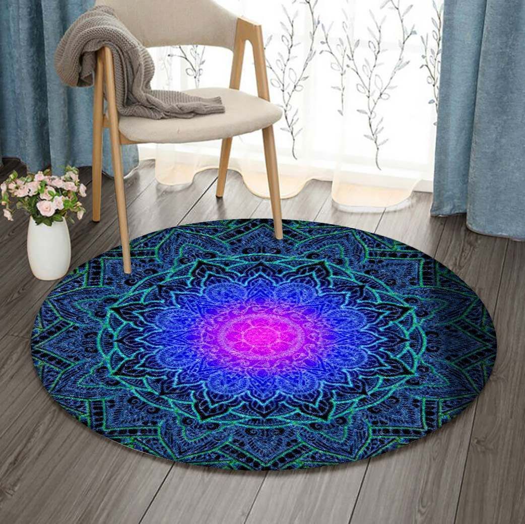 Mandala Love Round Carpet