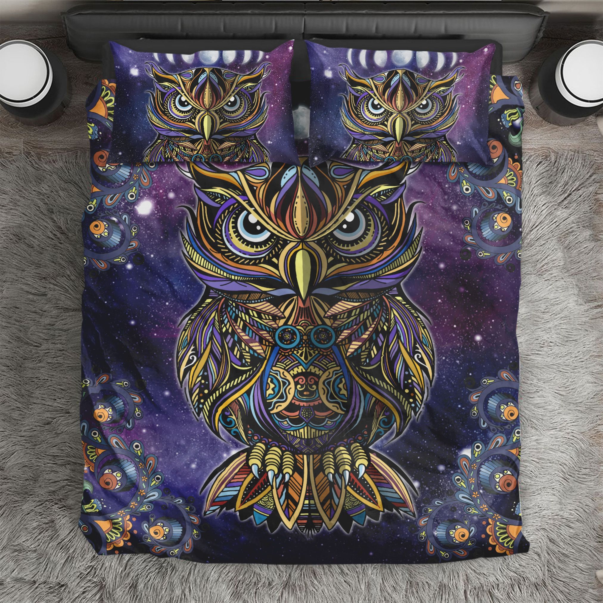 Mandala Mystic Owl Bedding Set