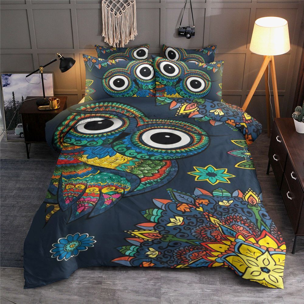 Mandala Owl Bedding Set