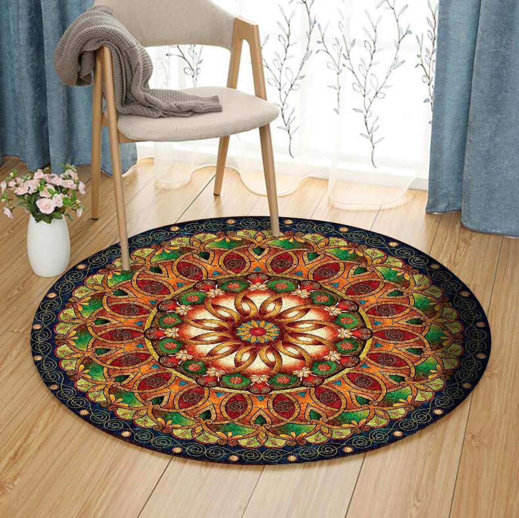 Mandala Rebirth Round Carpet