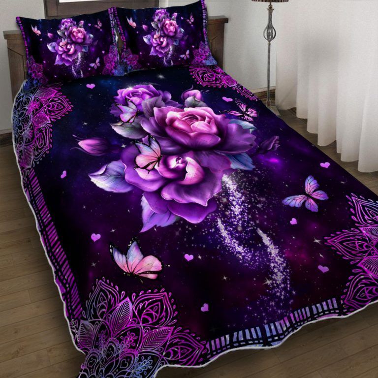 Mandala Roses Butterfly Bedding Set