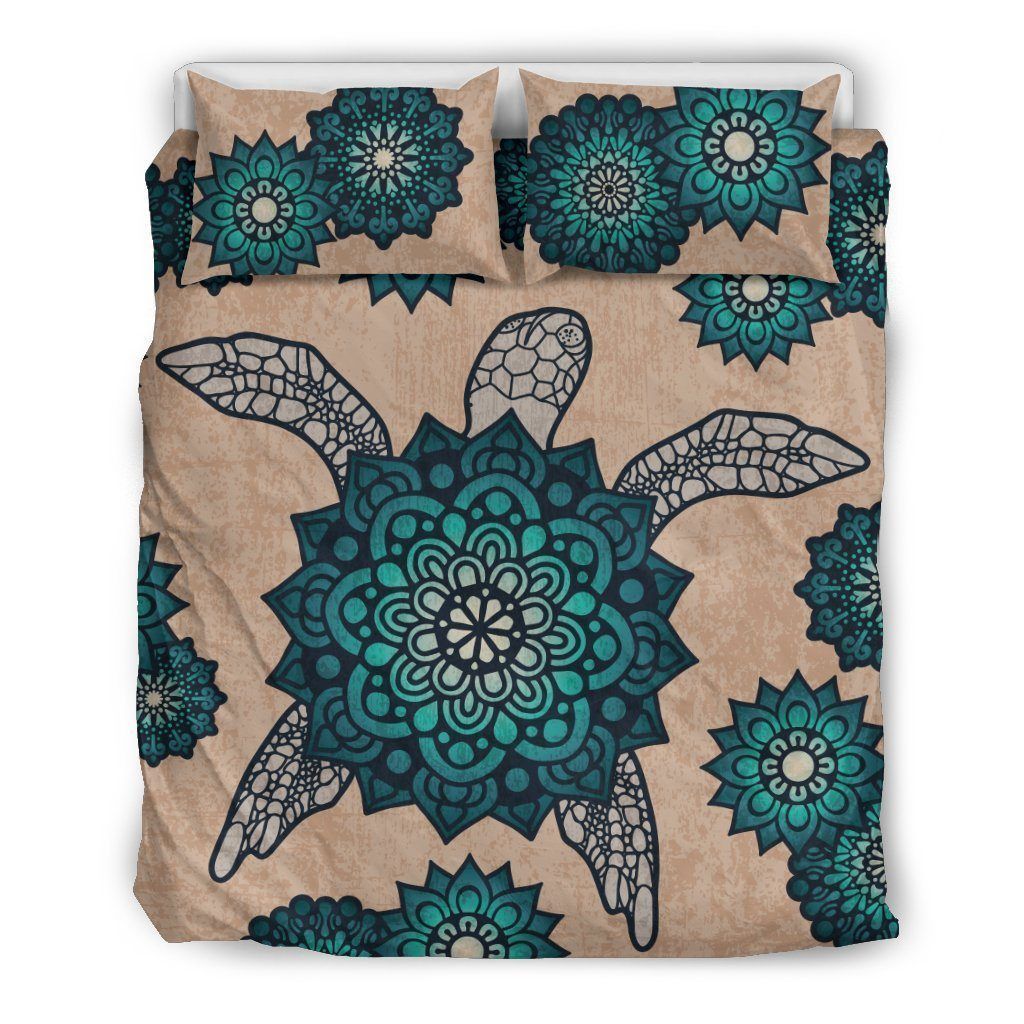 Mandala Shell Sea Turtle Bedding Set