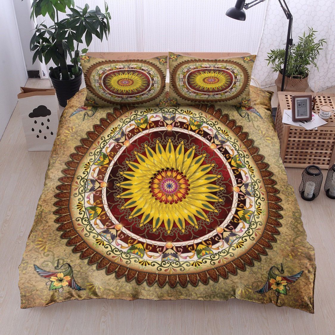 Mandala Sunflower Bedding Set