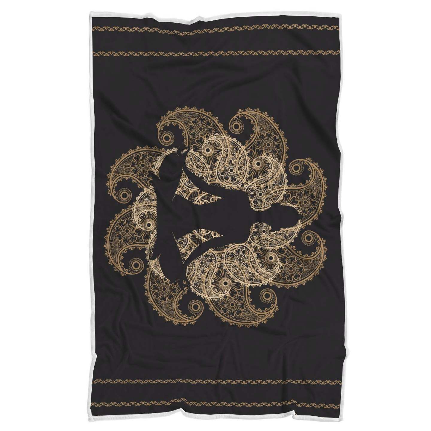 Mandala Yoga Sherpa Fleece Blanket