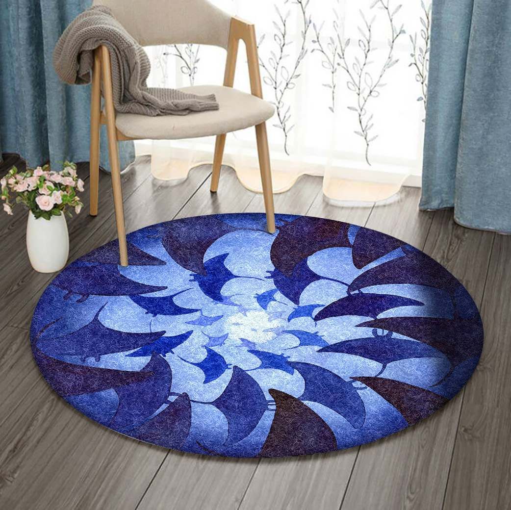 Mantas Ocean Round Carpet