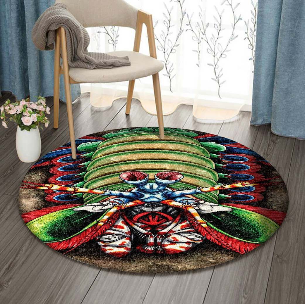Mantis Shrimp Round Carpet