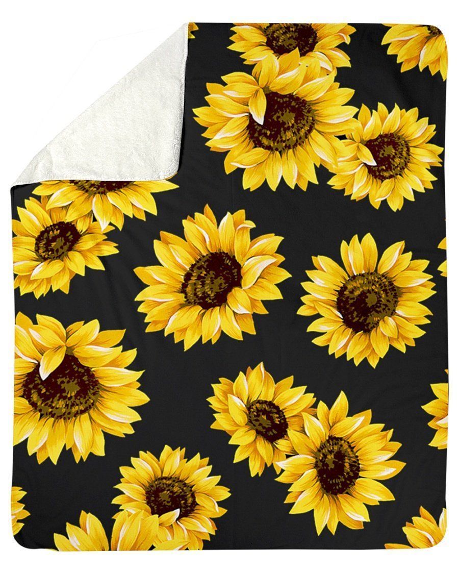 Many Sunflowers Design Gift For Mom Fleece Blanket