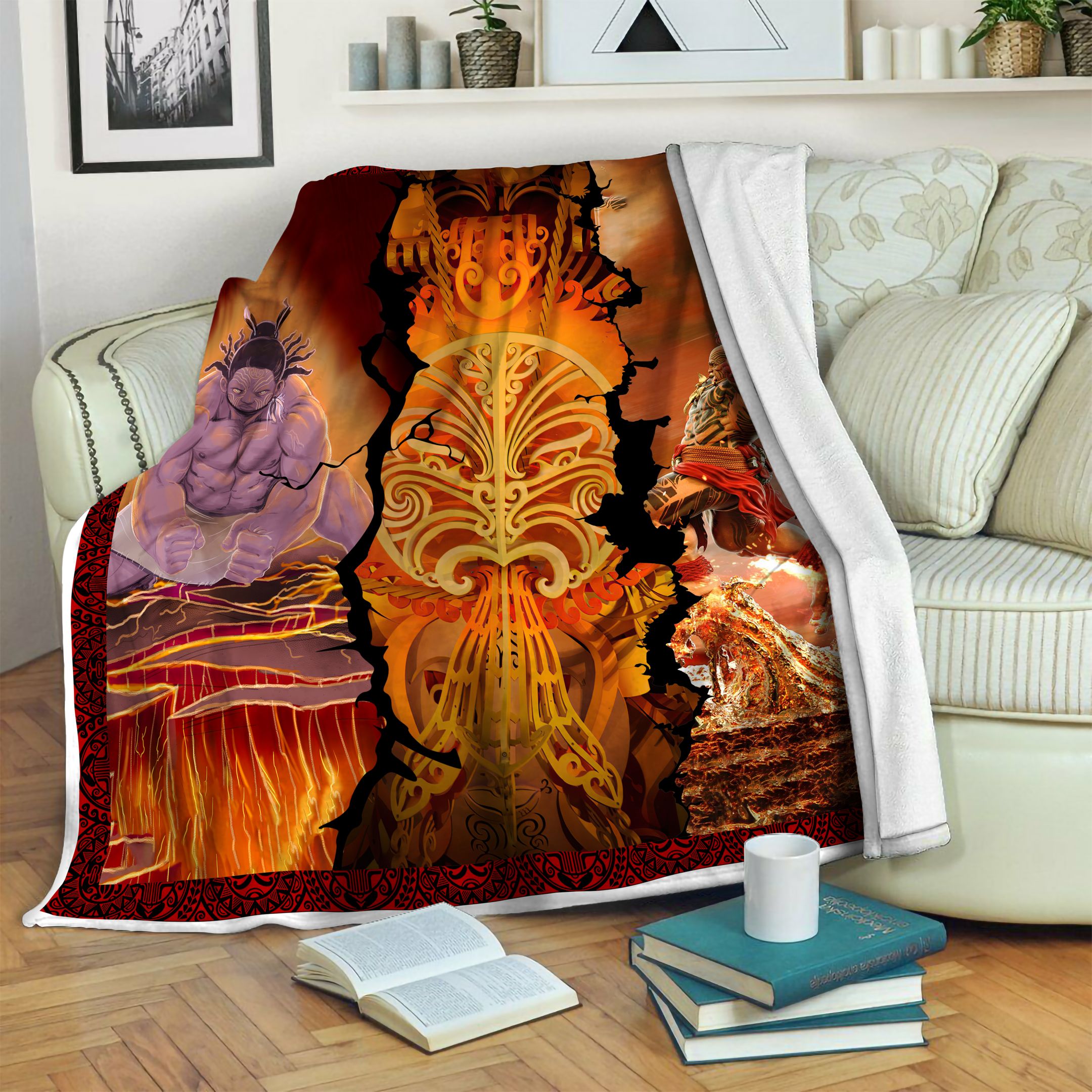 Maori Gods Fleece Blanket