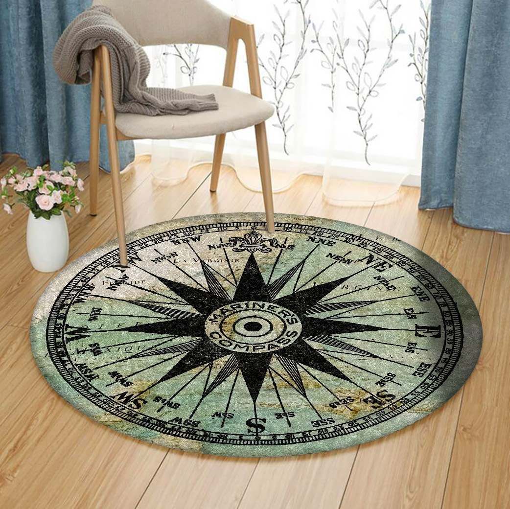 Map Round Carpet
