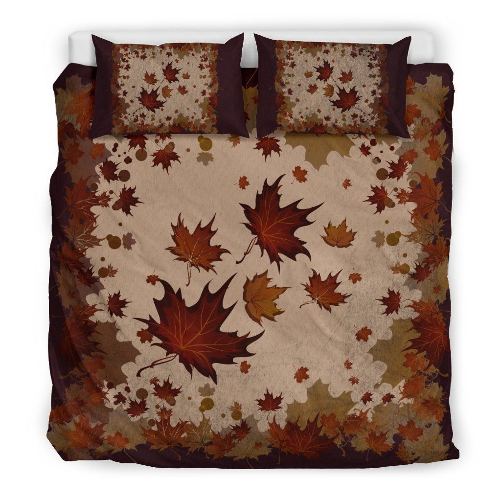 Maple Leaf Falling Bedding Set