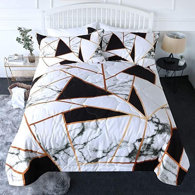 Marble Tiles Diamond Bedding Set