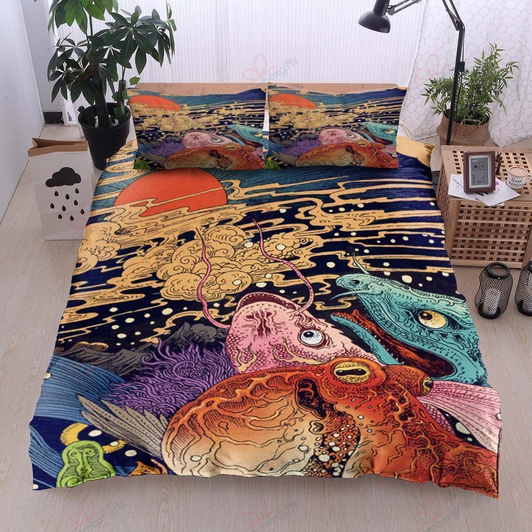 Marine Animal Printed Bedding Set