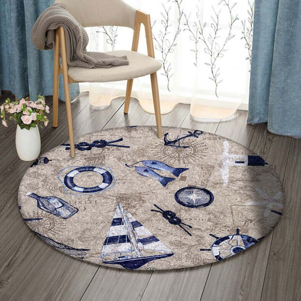 Marine Round Carpet