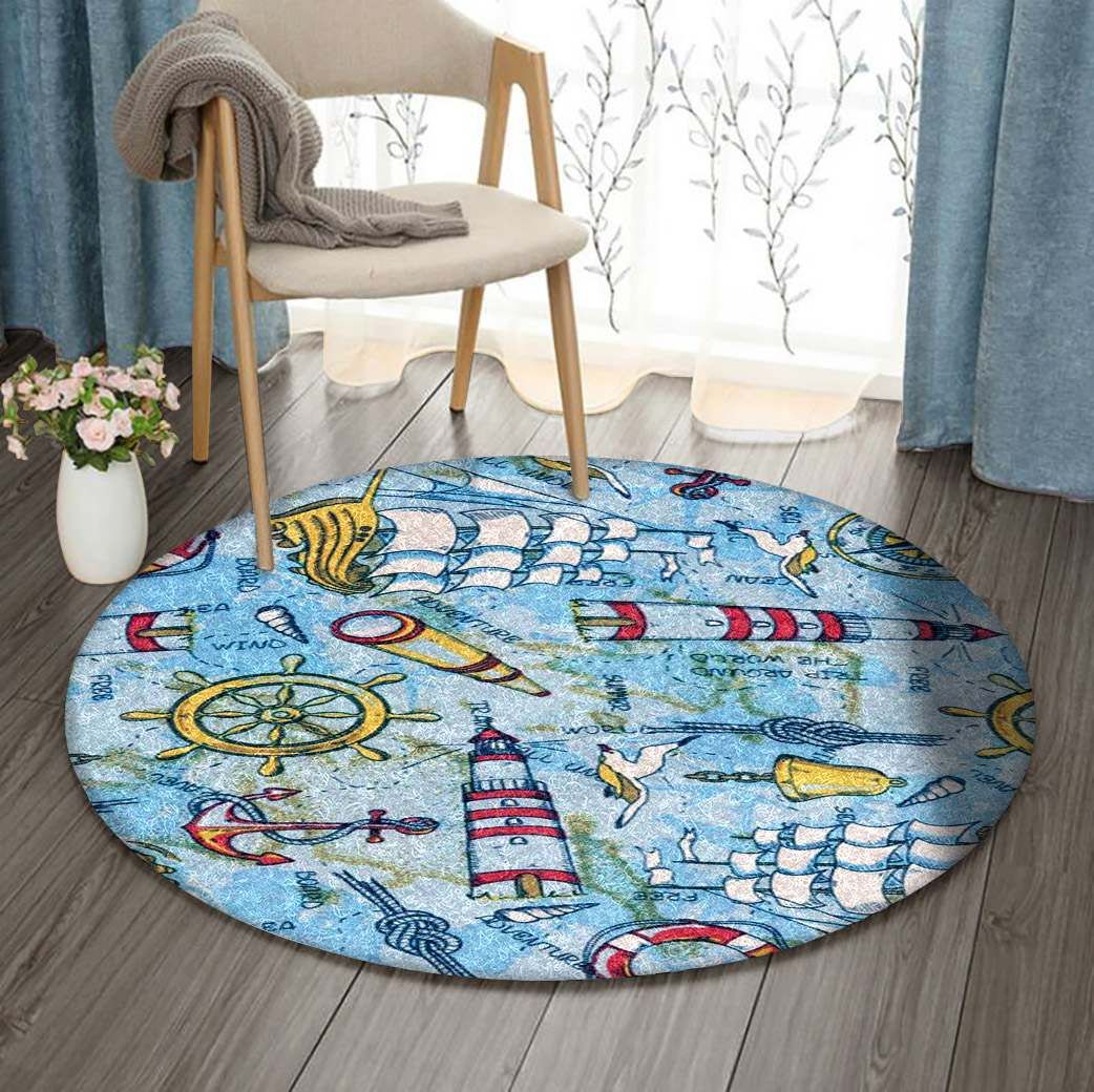 Marine Round Carpet