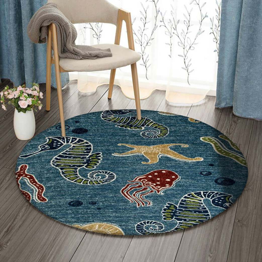 Marine Round Carpet
