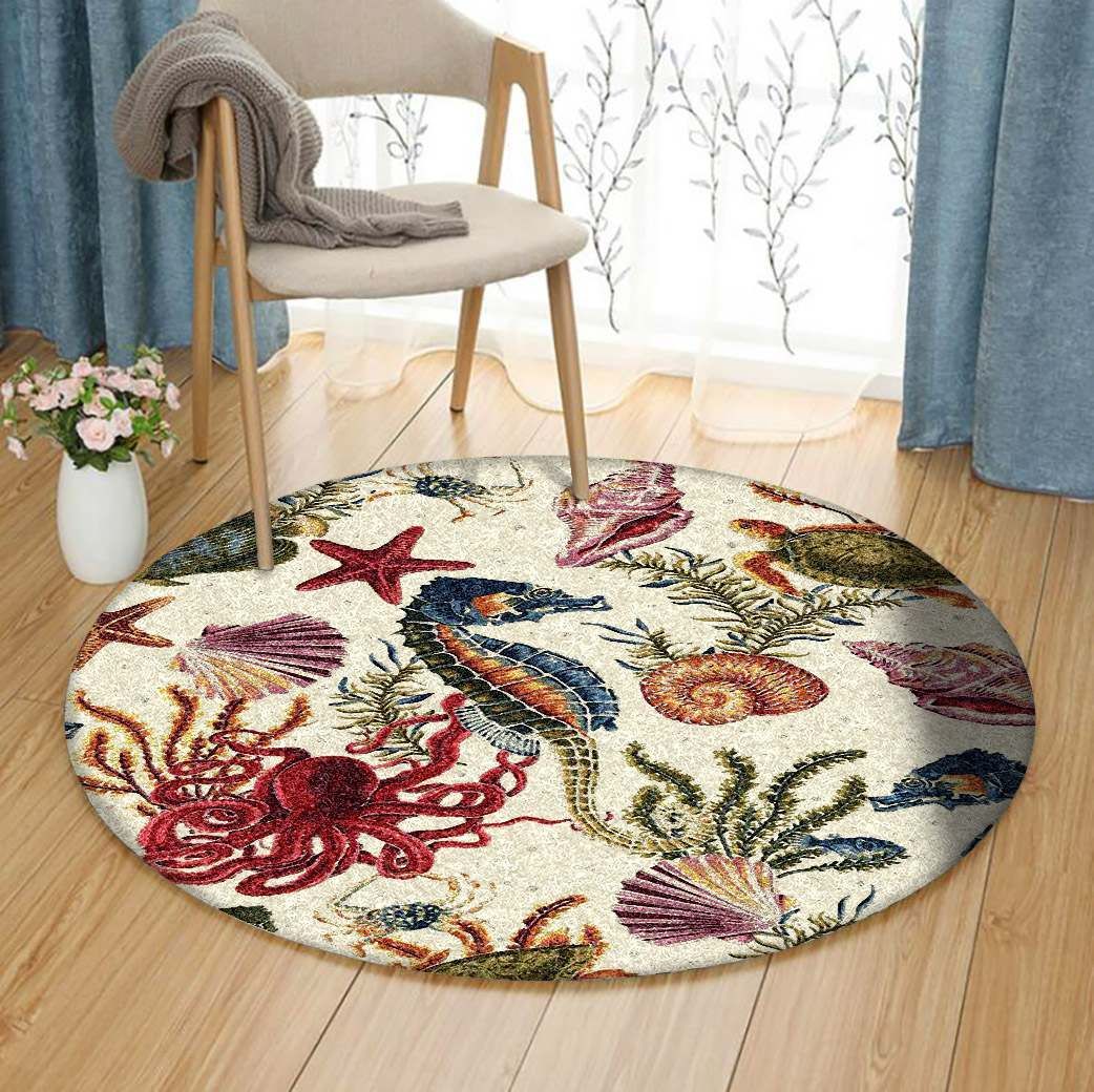 Marine Round Carpet
