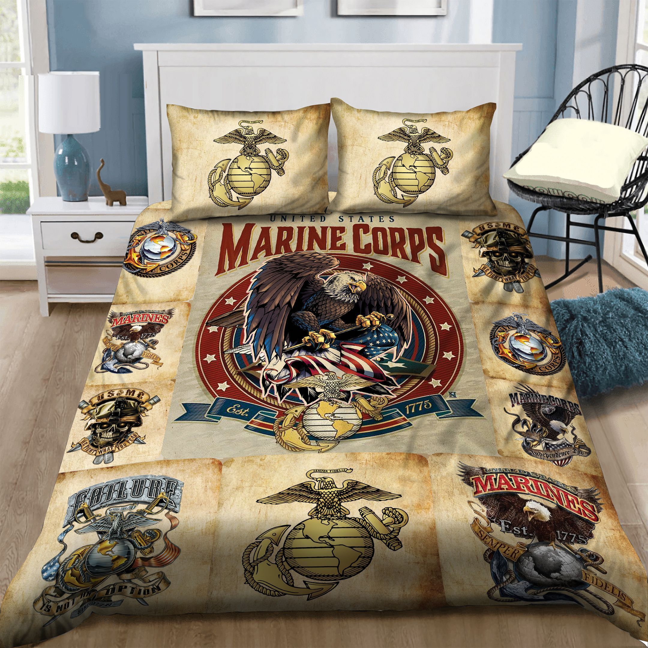 Marine Corp Bedding Set