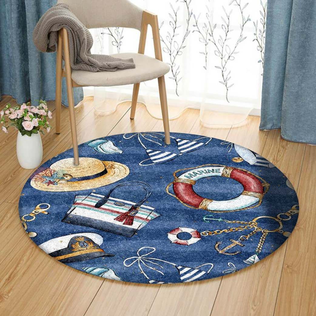 Marine Round Carpet