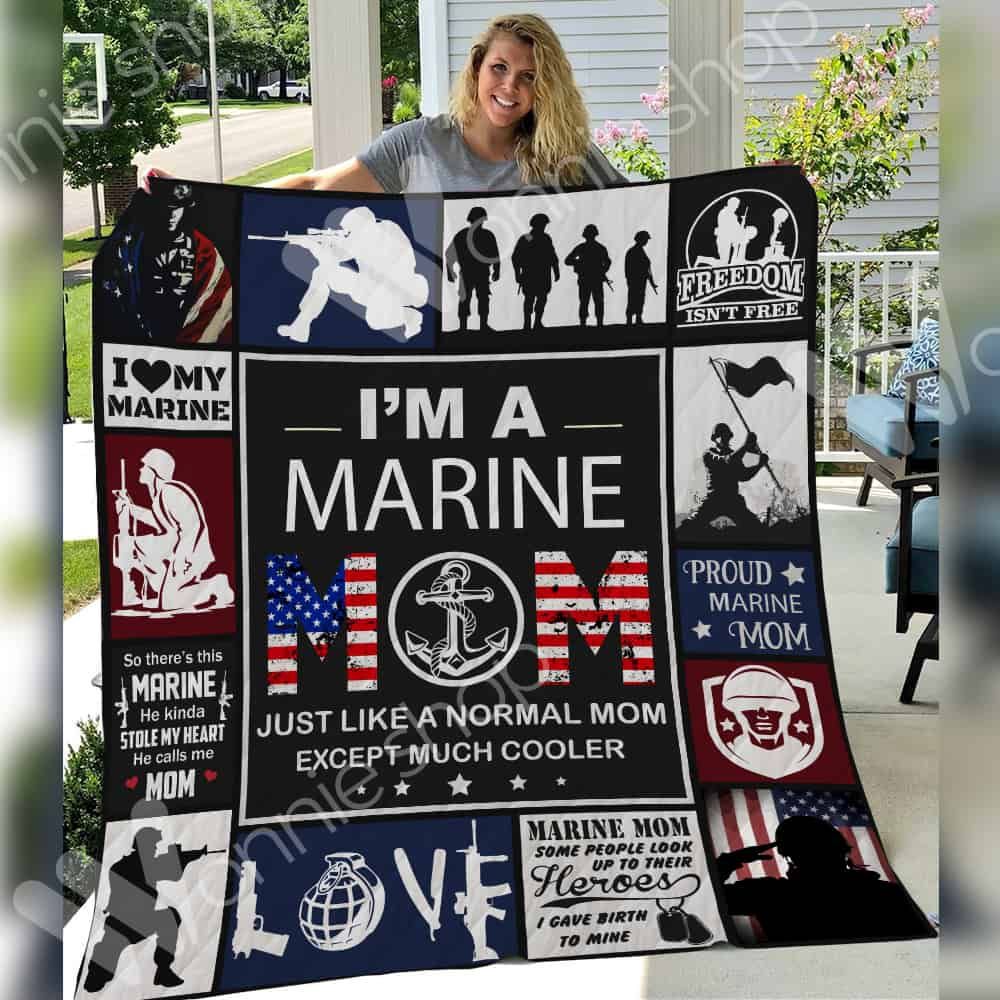 Marine Mom Soldier Quilt Blanket DHC06021006TD