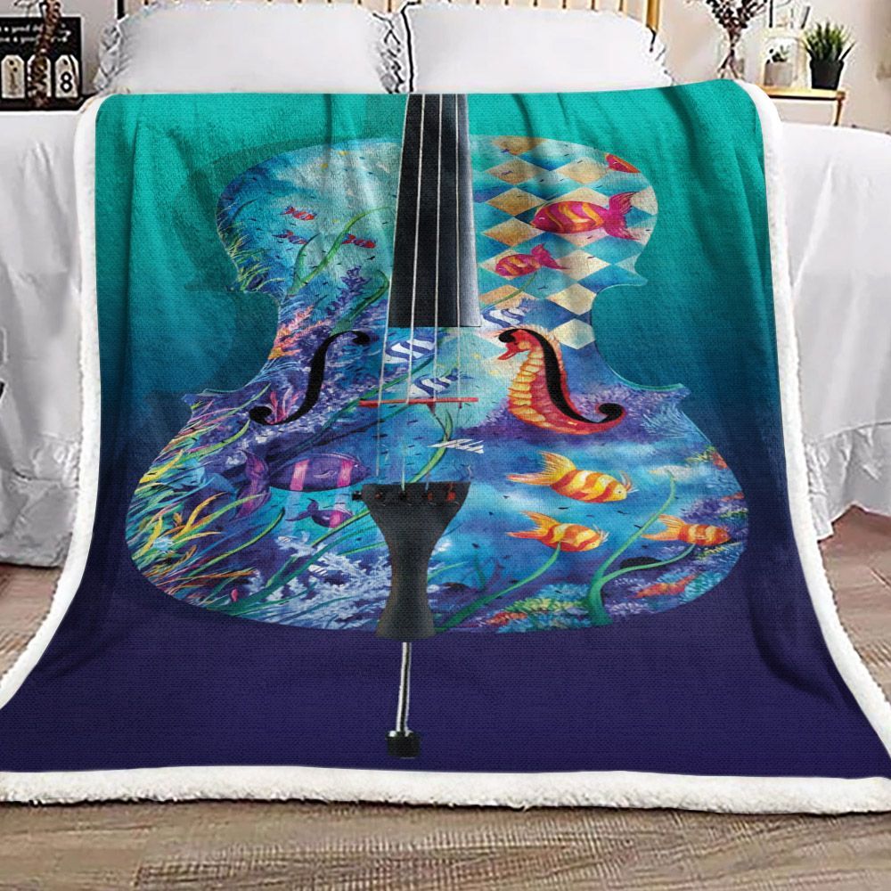 Marine Music Sherpa Fleece Blanket