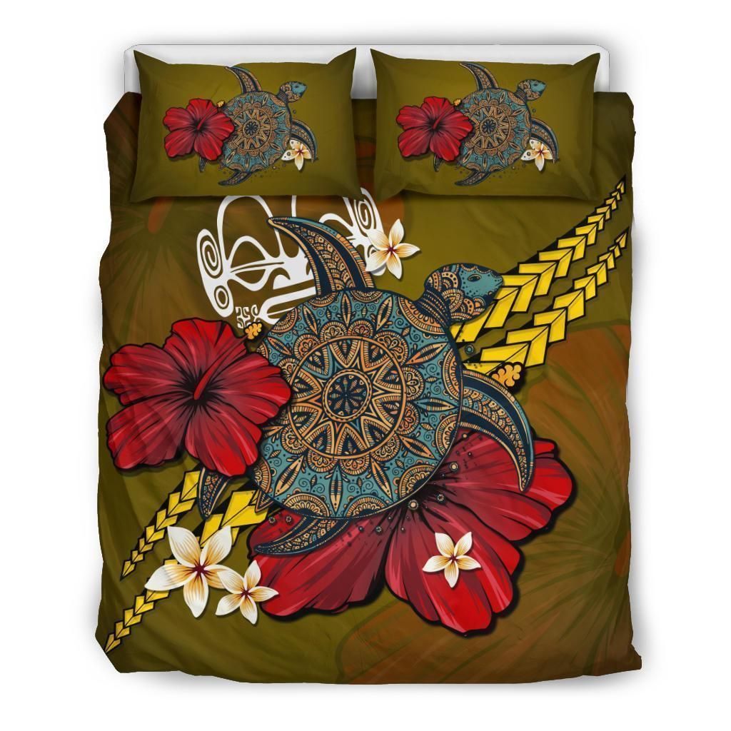 Marquesas Islands Yellow Turtle Tribal1 Bedding Set
