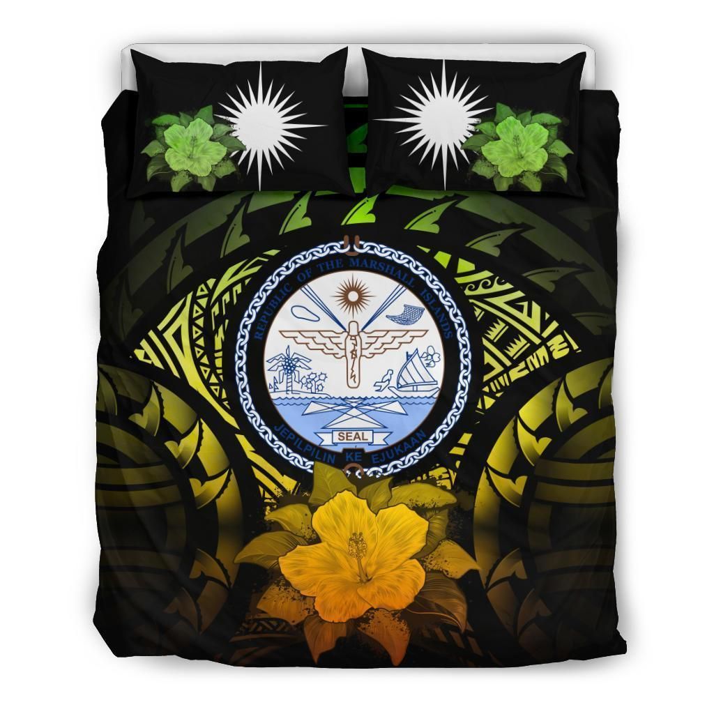 Marshall Island Reggae Hibiscus Bedding Set