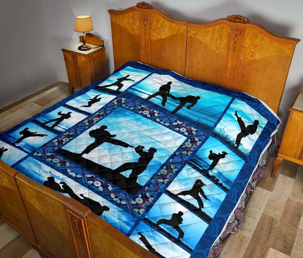 Martial art Sunset Premium Quilt Blue Boy KD DHC281111050DD